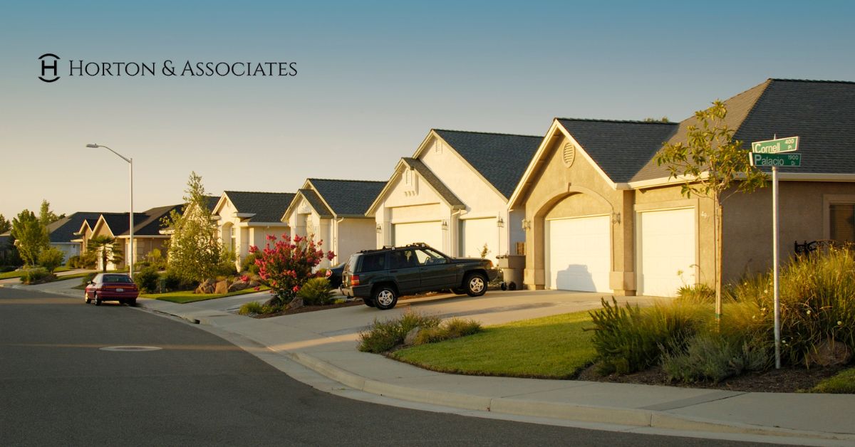 Row of suburban homes in Evergreen AL insured by Horton & Associates